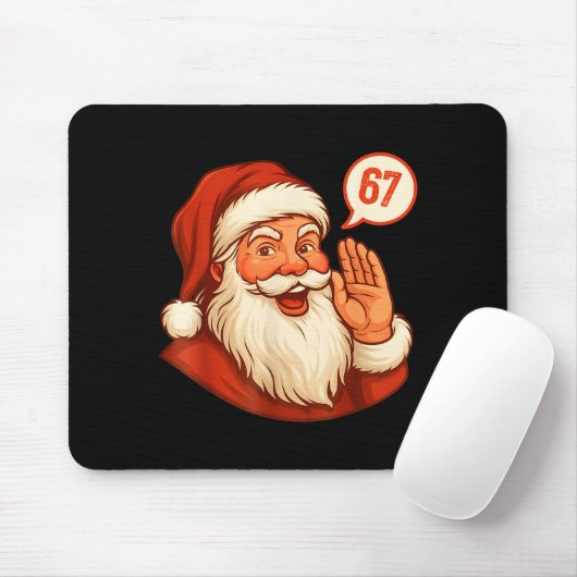 Six Seven Christmas 67 Meme Slang Santa Says Xmas  Muismat (Met muis)