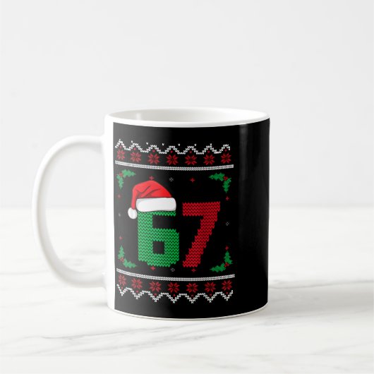 Six Seven Christmas 6 7 Ugly Christmas Sweater  Koffiemok (Links)
