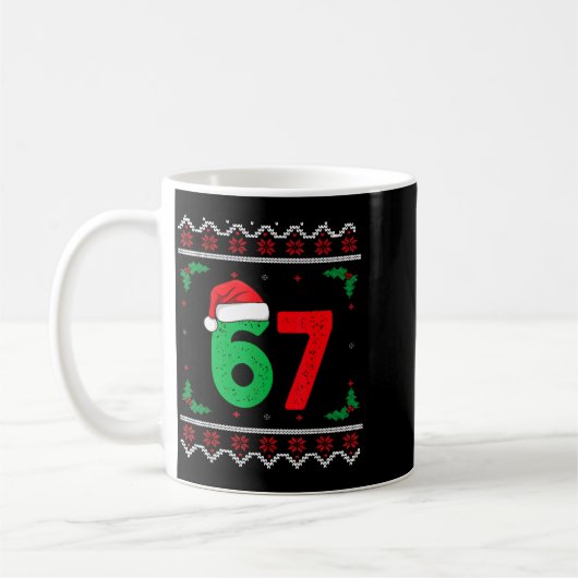 Six Seven Christmas 6 7 Ugly Christmas Sweater  Koffiemok (Links)