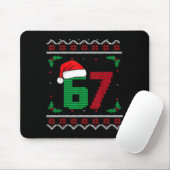 Six Seven Christmas 6 7 Ugly Christmas Sweater  Muismat (Met muis)