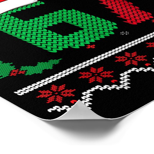 Six Seven Christmas 6 7 Ugly Christmas Sweater  Poster (Hoek)