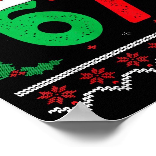 Six Seven Christmas 6 7 Ugly Christmas Sweater  Poster (Hoek)