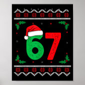 Six Seven Christmas 6 7 Ugly Christmas Sweater  Poster (Voorkant)