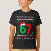 Six Seven Christmas 6 7 Ugly Christmas Sweater  T-shirt (Voorkant)
