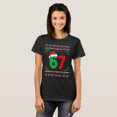 Six Seven Christmas 6 7 Ugly Christmas Sweater  T-shirt (Voorkant volledig)