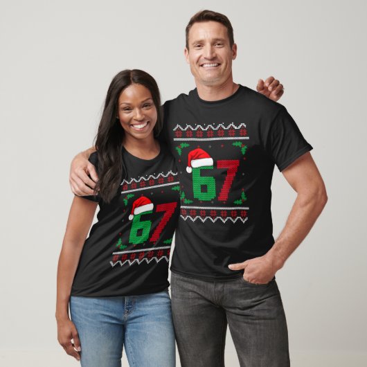 Six Seven Christmas 6 7 Ugly Christmas Sweater  T-shirt (Unisex)