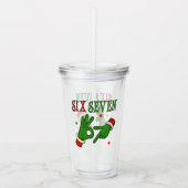 Six Seven Christmas Hands Meme Acryl Drinkbeker (Voorkant)