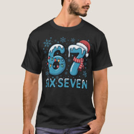 Six Seven Christmas Ice Numbers | Festive Frozen T-shirt