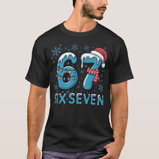 Six Seven Christmas Ice Numbers | Festive Frozen T-shirt (Voorkant)