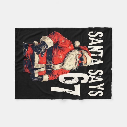 Six Seven Christmas Meme 67 Funny  Fleece Deken (Voorkant (Horizontaal))
