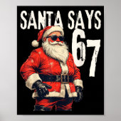 Six Seven Christmas Meme 67 Funny  Poster (Voorkant)