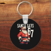 Six Seven Christmas Meme 67 Funny  Sleutelhanger (Voorkant)