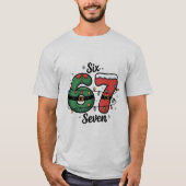 Six Seven Christmas Meme Funny Pop Culture T-shirt (Voorkant)