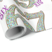 Six Seven, Confetti Verjaardag Cadeaupapier (Rol Hoek)