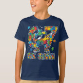 Six Seven Dabbing Autism Awareness T-shirt (Voorkant)