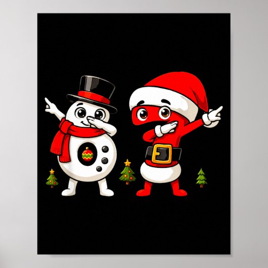 Six Seven Dabbing Cool Meme 67 Funny Dab Number  Poster (Voorkant)