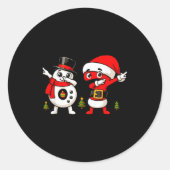 Six Seven Dabbing Cool Meme 67 Funny Dab Number  Ronde Sticker (Voorkant)