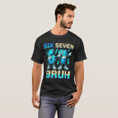 Six Seven Dabbing Cool Meme Bruh 67 Funny Dab Numb T-shirt (Voorkant volledig)