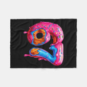 Six Seven Donut Ice Cream Drip Cool Meme Funny 67  Fleece Deken (Voorkant (Horizontaal))