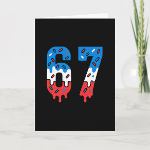 Six Seven Druppelend Ijs Sport 67 Cool Meme Mannen Kaart