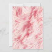 Six Seven Fluffy Fur Birthday Invitation Kaart (Achterkant)