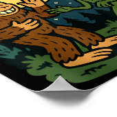 Six Seven Funny Bigfoot And Alien 67 Viral Meme Sa Poster (Hoek)