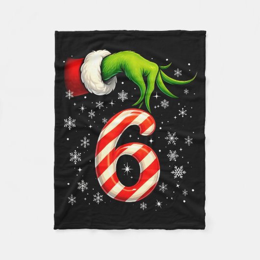 Six Seven Funny Christmas Couple Matching Meme Fleece Deken (Voorkant)