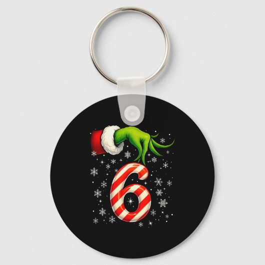 Six Seven Funny Christmas Couple Matching Meme Sleutelhanger (Voorkant)