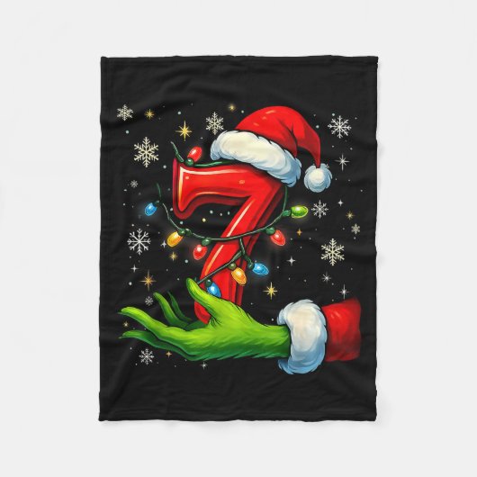 Six Seven Funny Christmas Meme Couple Matching Fleece Deken (Voorkant)