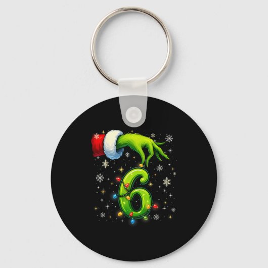 Six Seven Funny Christmas Meme Couple Matching Sleutelhanger (Voorkant)