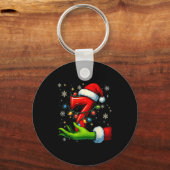 Six Seven Funny Christmas Meme Couple Matching Sleutelhanger (Voorkant)