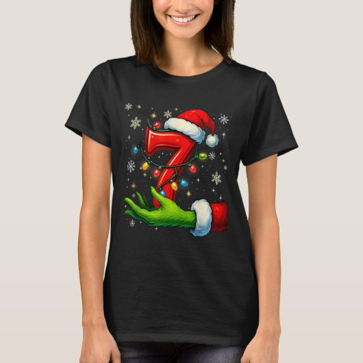 Six Seven Funny Christmas Meme Couple Matching  T-shirt (Voorkant)