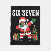 Six Seven Funny Santa Christmas 67 Meme  Fleece Deken (Voorkant)