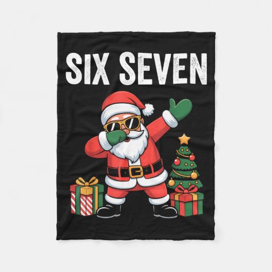 Six Seven Funny Santa Christmas 67 Meme  Fleece Deken (Voorkant)
