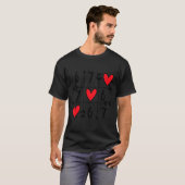 Six Seven Gamer 67 Valentines Day 6 7 Funny  T-shirt (Voorkant volledig)