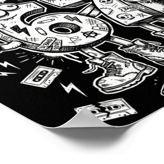 Six Seven Gen Alpha Brain Rot Meme Funny Viral Tre Poster (Hoek)