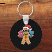 Six Seven Gingerbread 67 Funny Christmas Boys Kids Sleutelhanger (Voorkant)