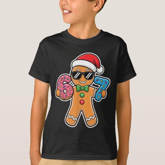 Six Seven Gingerbread 67 Funny Christmas Boys Kids T-shirt (Voorkant)