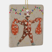 Six Seven Granny In Pajamas Christmas  Keramisch Ornament (Rechts)