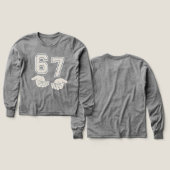  Six Seven hand gesture Viral Internet Meme (Voorkant /achterkant)