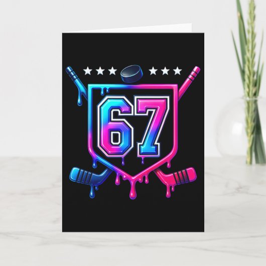 Six Seven Hockey Drip Kaart (Voorkant)