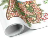 Six Seven Holiday, Green & Red  Cadeaupapier (Rol Hoek)