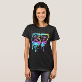 Six Seven Ice Cream Drip Cool Meme 67 Funny 6 7 Bo T-shirt (Voorkant volledig)