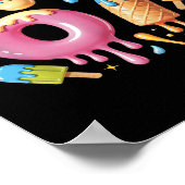 Six Seven Ice Cream Drip Cool Meme 67 Funny Number Poster (Hoek)