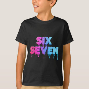 Six Seven Ice Cream Drip Gen Alpha Jargon 6 7 Tren T-shirt