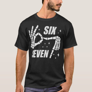 Six Seven Ice Cream Drip Gen Alpha Sla Jargon 6 7 T-shirt
