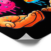 Six Seven Ice Cream Drip Kids Youth Funny 67 Hands Poster (Hoek)