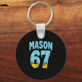 Six Seven Ice Cream Drip Mason 67 Meme Halloween ( Sleutelhanger (Voorkant)