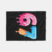 Six Seven Ijs Drip Cool Meme 67 Grappig Nummer Fleece Deken (Voorkant (Horizontaal))