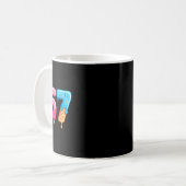 Six Seven Ijs Drip Cool Meme 67 Grappig Nummer Koffiemok (Voorkant links)